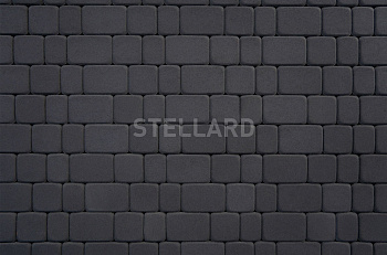 Тротуарная плитка Stellard Старый город Черная 40