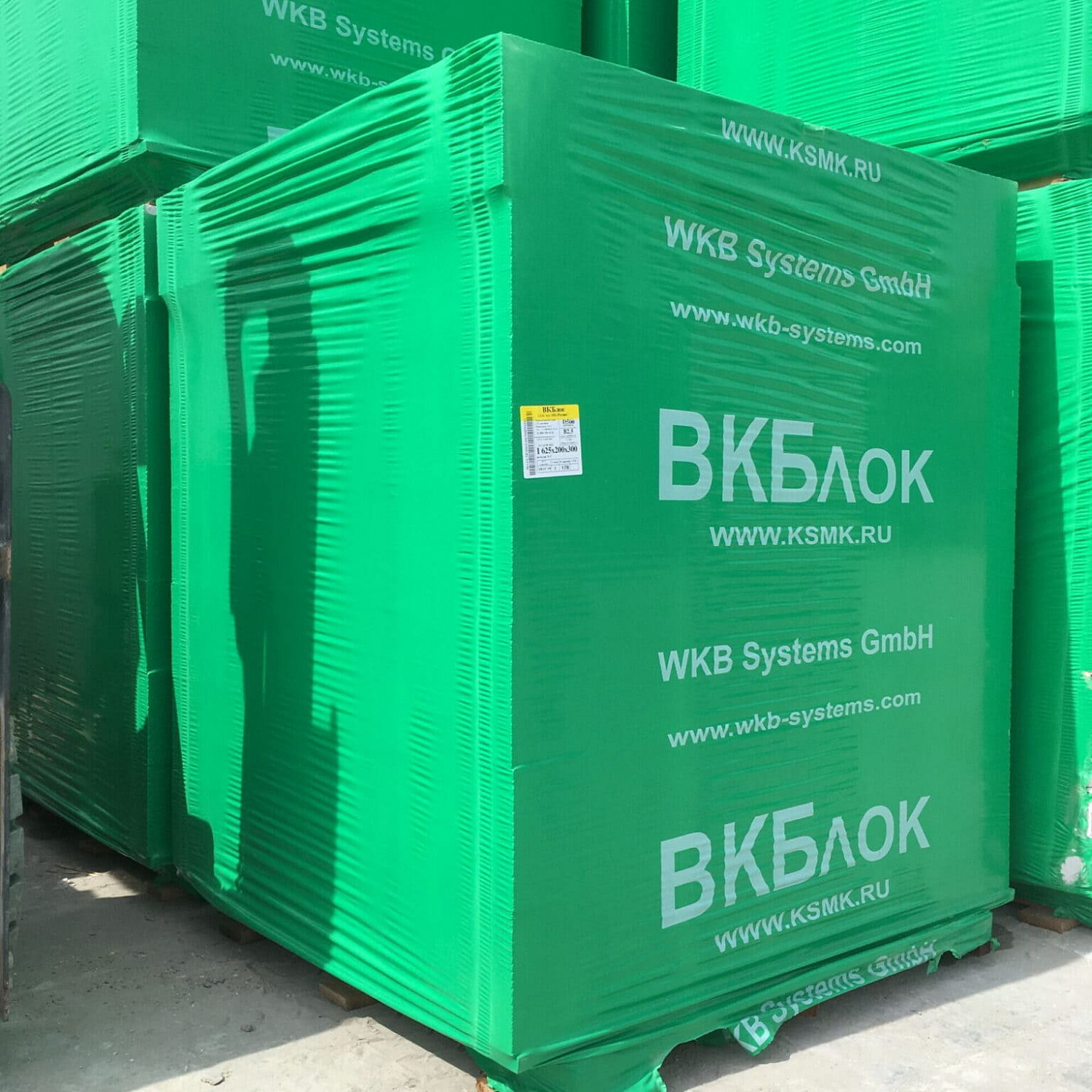 Газобетонные U-блоки (П-блоки) ВКБлок 500х375х250, D500